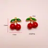Fruta Goteante de Aceite Transfronteriza Cereza Colgante Materiales Hechos a Mano para DIY Pendientes Collar Llavero Colgante Accesorios de Joyería