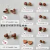 [Rojo, Amarillo, Azul] Estrella y Corazón Pintados en Acrílico Cuentas para Cadena de Teléfono Móvil Llavero Cuentas Sueltas Materiales de Accesorios DIY