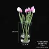 Balde Acrílico Transparente para Flores Frescas Tamanho Grande Buquê de Flores Frescas Balde para Cultivo de Flores Floricultura Loja de Flores Uso Especial