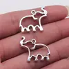 Pingente de Elefante Recortado Multicor 19x25mm 2g Acessórios DIY para Exportação Venda Direta da Fábrica