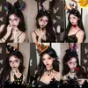 Diademas de Halloween transfronterizas para eventos divertidos, sesiones de fotos, accesorios de cosplay de disfraces, sombreros brillantes, gafas, diademas y pinzas para el cabello