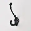 Gancho de Aleación de Zinc para Baño Gancho para Abrigos Doble Gancho para Baño Gancho de Pared para Abrigos Accesorio para el Hogar Cocina Vestidor Gancho para Abrigos