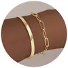 Popular Europeo y Americano Nuevo Pulsera Apilable Cadena Pulsera Set Simple y de Moda 2024 Moda Tendencia Modelo para Mujer