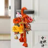 Kit de material DIY para nudo colgante de puerta del Festival de Medio Otoño Decoración de puerta de entrada de nudo chino Colgante para picaporte