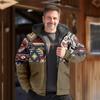 Comercio Exterior Invierno Hombres Europeos y Americanos Chaquetas de Algodón, Cálidas y Duraderas, Forradas de Felpa, Impresión Digital 3D, Múltiples Diseños para Navidad y Año Nuevo