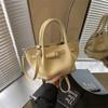 Bolsas de Nicho de Alto Padrão Transfronteiriças para Mulheres 2025 Nova Bolsa Transversal Versátil de Verão Casual Portátil Plissada Bolsa para Sogra