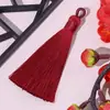 Anillo de Tirar de 8 cm Borla Bobina de Poliéster Pequeños Accesorios de Borla Colgante Bolsita DIY Bolsita Marcador Colgante Disco USB Joyería