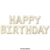 Letras de Feliz Cumpleaños de 16 pulgadas Globo de Feliz Cumpleaños Decoración de Fiesta de Primer Año Globo de Película de Aluminio