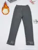 Pantalones de Algodón Terciopelo Bordados de Conejito 2026 Adecuados para Otoño e Invierno Categoría de Protección contra el Frío y Calidez: Leggings para Niñas
