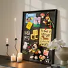 Adesivos Magnéticos de Geladeira DIY Pinturas Decorativas Criativas Hall de Entrada Sala de Estar Parede de Fundo para Fotos Sala de Jantar Pinturas Penduradas Simples Modernas