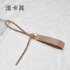En stock Cinturón de Cuero con Nudo Moda para Mujer Decorativo Vestido Abrigo Cinturón para Mujer Abrigo Combinable Cubre Cintura para Mujer