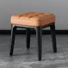 Banqueta plástica doméstica resistente para adulto sala de estar almofada macia jantar simples antiderrapante banqueta alta empilhável mesa de jantar atacado