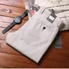 Calça masculina de linho fina importada respirável absorvente de suor dissipadora de calor verão leve reta de algodão calça business casual
