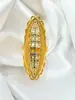 Venta transfronteriza exquisito anillo de flor de oro de 24 quilates para mujer no se decolora diseño de nicho Oriente Medio Dubái temperamento al por mayor