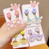 2025 Nuevos Pendientes Falsos Anti-Dolor de Princesa Kuromi para Niñas Pendientes de Dibujos Animados de Verano para Niños Sin Perforación Pendientes Joyería