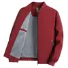Chaqueta casual de hombre con cuello de béisbol, nuevo estilo primavera/otoño 2026, top de cuello alto moderno y versátil para hombres de mediana edad