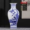 Cerâmica Jingdezhen Porcelana Azul e Branca Antiga Vaso Arranjo de Flores Novo Estilo Chinês Sala de Estar Gabinete de TV Gabinete de Vinho Decorações Ornamentos