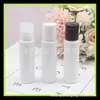30ml Frasco plástico de ombro reto com tampa Qianqiu branca Frasco com tampa pump para loção Frasco para limpador facial Frasco PET com tampa Qianqiu