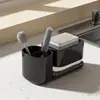 Caja de jabón para encimera de cocina, escurridor de trapos de acero inoxidable, dispensador de jabón, escurridor de detergente de prensa manual, venta al por mayor del fabricante