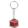 Chaveiro de Blocos de Desenho Transfronteiriços Acessórios Pingente Pequeno Pvc Borracha Macia Pingente de Bolsa Decoração Atacado em Estoque