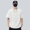 Estilo Novo Verão 2026 [Rebites Plissados Tridimensionais] Tecido Air Layer com Sensação Fresca Solta Casual Camisa Masculina de Manga Curta