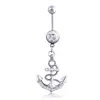 El Más Vendido de Amazon Nueva Serie Rosa de Circonita Joyería para Piercing de Ombligo Clavo de Ombligo Clavo de Ombligo con Forma de Ancla