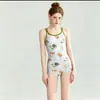 Traje de Banho Feminino de Competição 2026 Novo Modelo Peça Única Manga Curta Roupa de Banho Profissional para Treinamento para Piscinas e Fontes Termais com Acabamento de Alto Padrão