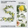 Decoração de Parede Vinha de Limão Plantas Verdes Densas Trepadeiras de Parede Arranjo de Atmosfera Flores Artificiais Loja de Frutas Enfeites Pendurados