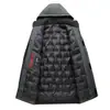 Chaqueta de algodón para hombre más vendida transfronteriza, abrigo de invierno para hombre, engrosado y cálido, de bloques de color, con capucha, chaqueta acolchada de algodón grueso, ropa de invierno