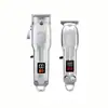 Set de Cortapelos Combo Transfronterizo LED LCD Cortapelos Eléctrico Recortador Eléctrico Recortador de Cabello