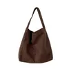 Bolso de Gamuza y Terciopelo de Gran Capacidad Versátil Otoño Invierno Bolso Tote Retro Bolso para Mujer Estudiante Viajes al Trabajo Bolso de Hombro Comercio Exterior