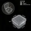 Caja de Almacenamiento de Plástico Cuadrada de Alta Transparencia para Joyería, Cuentas, Accesorios, Equipo de Pesca, Tapones para los Oídos, Caja Cuadrada Pequeña, Venta Directa del Fabricante