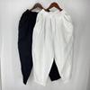 Novedad Primavera 2026 Pantalones de Mujer Estilo Japonés Sueltos de Algodón y Lino Cintura Alta Pantalones de Mujer Estilo Fresco Pantalones Acortados Cubriendo Imperfecciones