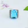 Anillo de Vidrio Colorido Retro Europeo y Americano Ai Yu Banda de Anillo Ajustable Transfronterizo Transmisión en Vivo Venta Caliente Venta al por Mayor S5021511