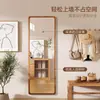 Espejo de Cuerpo Entero Estilo Antiguo Medio Espejo de Piso para Hogar Dormitorio Sin Taladro de Pie Colgante de Pared Espejo para Vestir Espejo de Vestidor para Tienda de Ropa