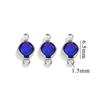 Acessórios de aço inoxidável redondos simples de retenção de cor Conector de cristal DIY Cadeia de joias Pulseira redonda Colar