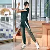 Ropa de Fitness para Mujer Yoga, Talla Grande, Corte Holgado, Elástica, Suave, Adelgazante, Deportiva, para Correr, Pérdida de Peso, Transpirable, Secado Rápido, Traje
