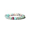 Nuevo producto Amazon Pulsera de cristal rosa de 8 mm con cuentas Piedra Shoushan Aguamarina Ágata Pulsera elástica para mujer al por mayor