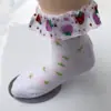 Venda Direta da Fábrica Meias de Princesa Primavera e Verão Meias de Dança de Renda e Malha Meias Infantis Respiráveis Atacado