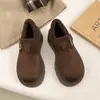 Zapatos de algodón casuales retro de nueva temporada para mujer, con forro de pelo cálido, que aumentan la altura, engrosados, estilo 2026, suela gruesa, invierno