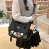 Bolsa mensageiro transfronteiriça feminina estudante universitária bolsa mensageiro japonesa Harajuku grande capacidade campus aula lazer mochila bolsa de ombro