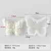 Jiahuimei borboleta aromaterapia vela molde de silicone diy artesanal sabão sabão perfumado pedra borboleta gesso decoração molde
