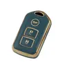 Adecuado para 2 3 llaves Toyota Toyota Toyota Camry Arix Yi Zhi Wei Chi FS funda para llaves borde dorado TPU pegamento suave