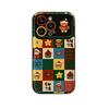 Cadena de Hombre de Jengibre Navideño Adecuada para Funda de Teléfono Apple 16 Ventana Grande 15Pro Cuadros Iphone18 Silicona 17