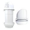 Campana de válvula de retención pasamuros campana extractora de cocina tubo de escape agujero de vidrio exterior cubierta a prueba de lluvia y viento válvula de retención de pared exterior