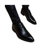 Sapatos Formais de Negócios, Sapatos de Casamento Britânicos, Sapatos de Couro de Estilo Coreano de Bico Fino, Sapatos Casuais Juvenis Masculinos, Sapatos Masculinos da Moda com Cadarço e Aumento de Altura