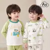 Camiseta de Manga Larga para Bebé Algodón Puro Ropa Interior para Niños Ropa Interior Infantil Prenda Única Superior Ropa de Primavera y Otoño Pijama para Niñas