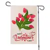 Bandera de Jardín Nueva para el Día de San Valentín Transfronteriza 2025 Decoración de Bandera para Arreglo de Atmósfera de Jardín Creativa de San Valentín