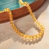 Collar de Perlas de Agua Dulce Redondas con Cuentas de Ágata Artificial Temperamento Francés Cadena para Clavícula Collar Sencillo de Alto Sentido Venta al por Mayor
