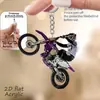 Pingentes Decorativos Estilosos Impressos para Bolsas, Vários Estilos, Chaveiros de Motocicleta, Pingentes de Chaveiro Planos 2D para Carro Transfronteiriços